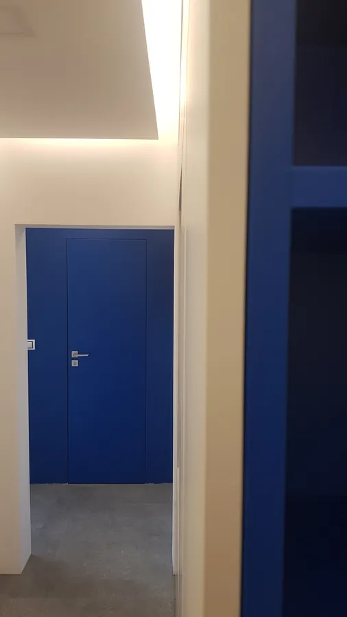 Vizualizace projektu "Interiér v modrém"